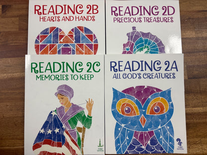 BJU Press Reading 2A-2D & Adventures 3B Readers Set 3rd Ed