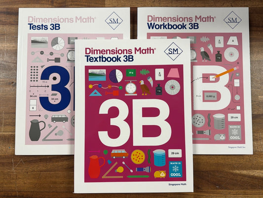 Dimensions Math 3B Set: Textbook, Workbook, Tests