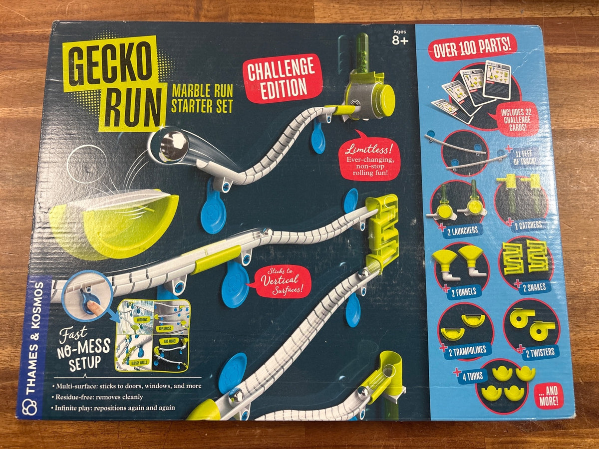 Thames & Kosmos Gecko Run Marble Run Starter Set Challenge Editio — front cover