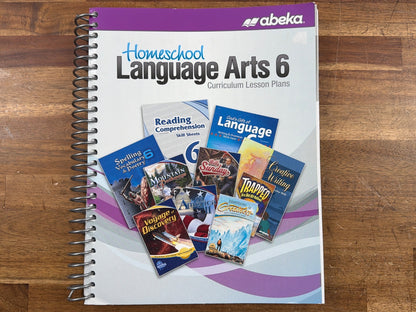 Abeka Homeschool Language Arts 6 Curriculum Lesson Plans