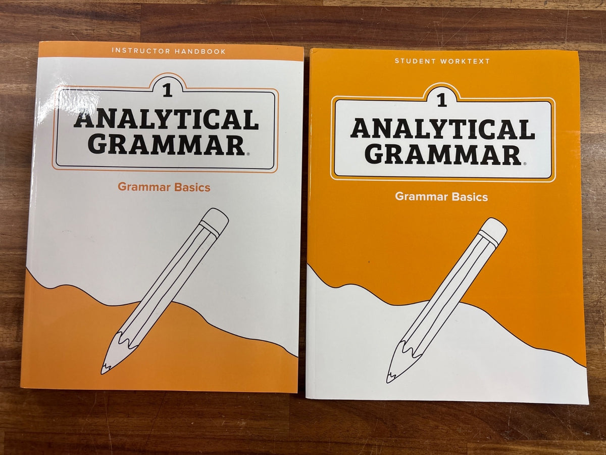 Analytical Grammar 1 Grammar Basics Instructor & Student Set — front cover