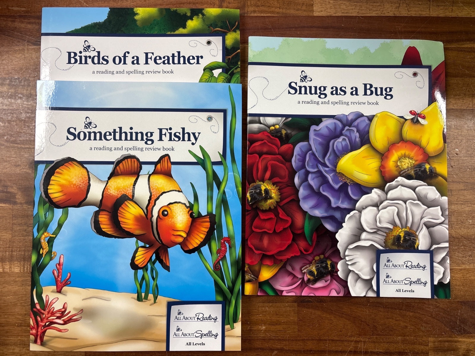 All About Reading/Spelling Review Books Set of 3 — front cover