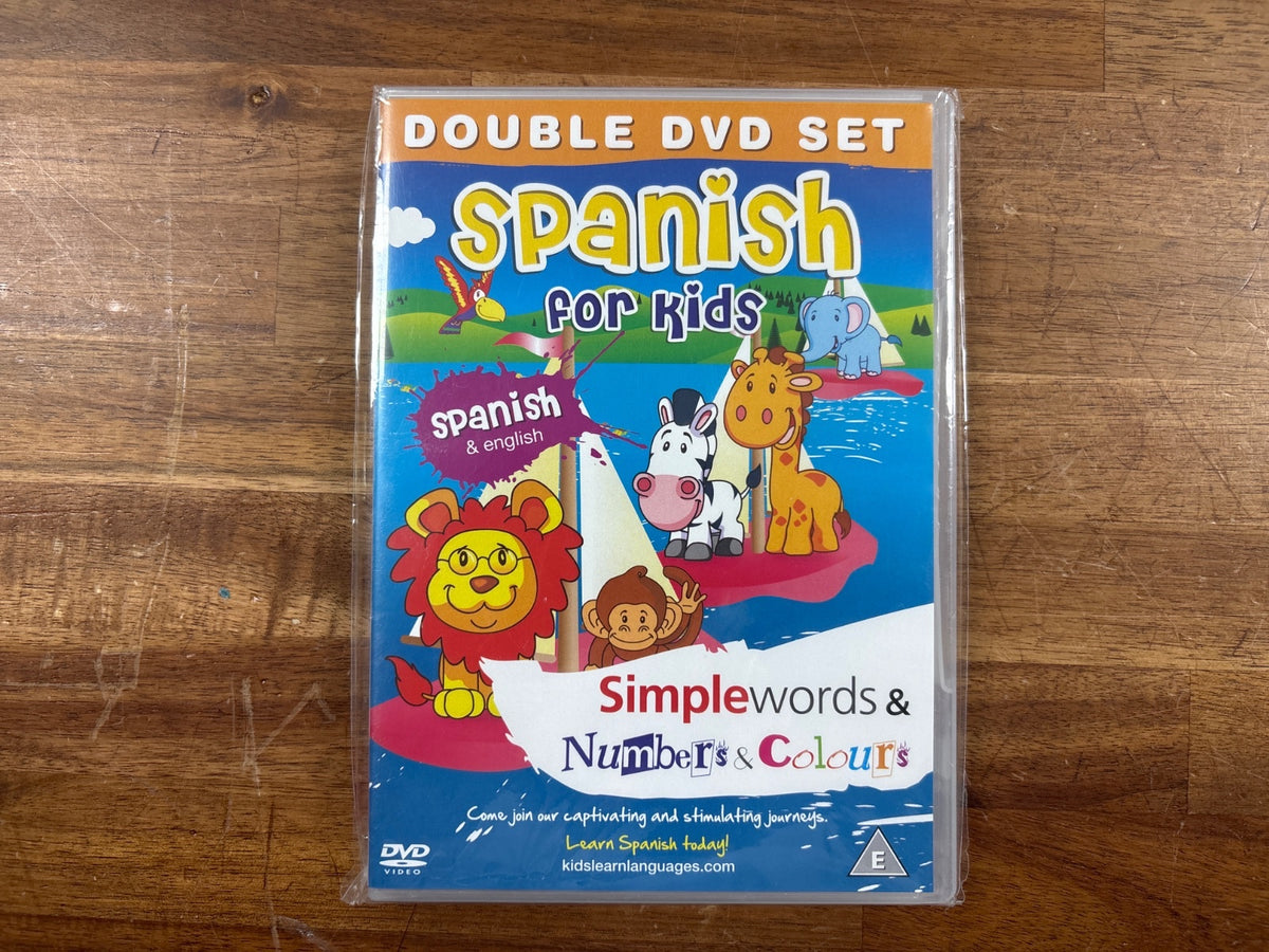 Spanish for Kids Double DVD Set - Simple Words, Numbers & Colours