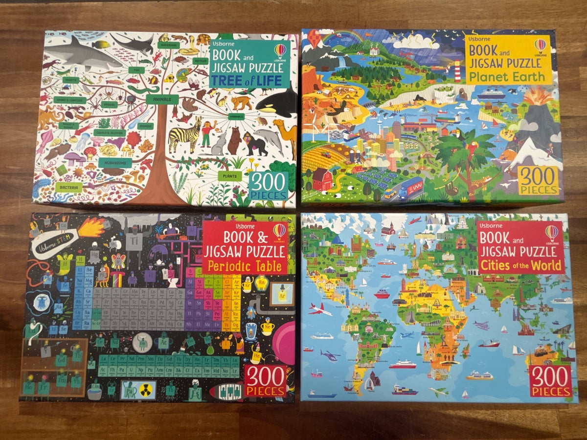 Usborne Book and Jigsaw Puzzle Set of 4 - 300 Pieces Each — front cover