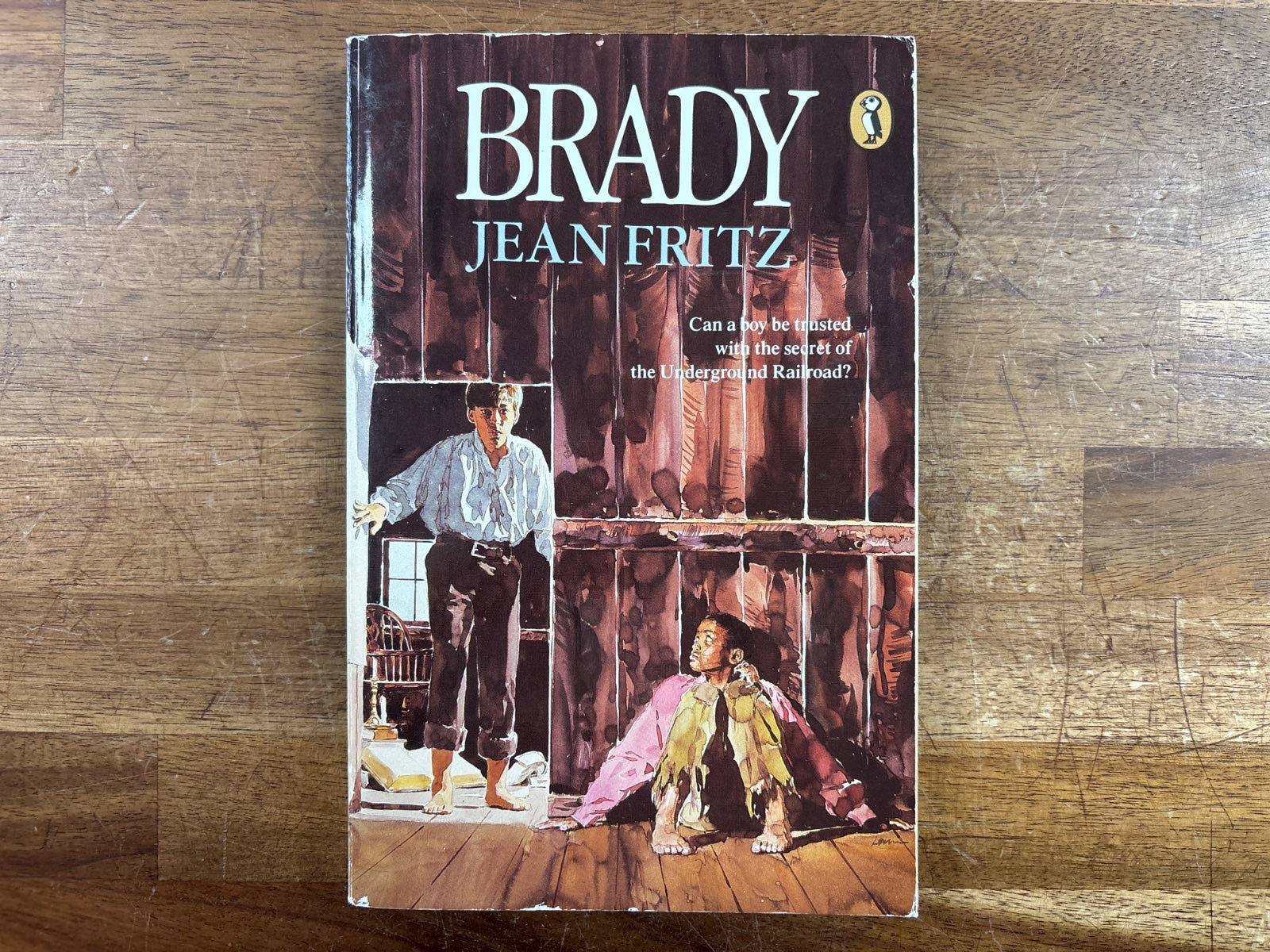 Brady by Jean Fritz - Puffin Novel, Underground Railroad — front cover