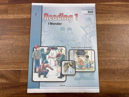 CLE Reading 1 I Wonder LightUnit 105 Sunrise 2nd Ed — front cover