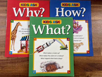 Kids Ask Why? How? What? Book Set - Publications Intl — front cover