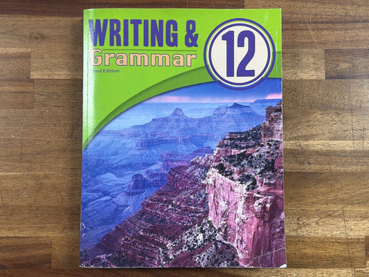 BJU Press Writing & Grammar 12 Student Text 3rd Ed (NEW)