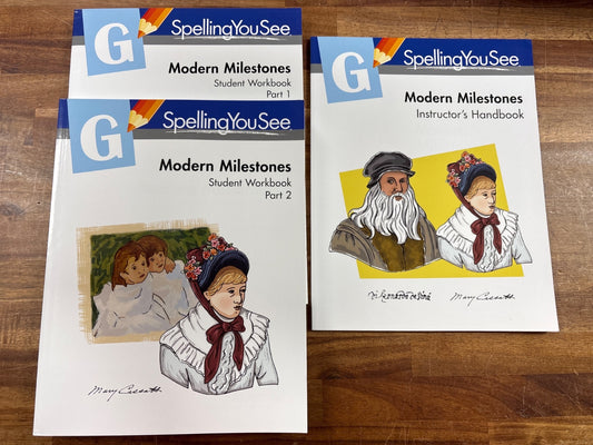 Spelling You See G Modern Milestones Set - Workbooks & Handbook — front cover