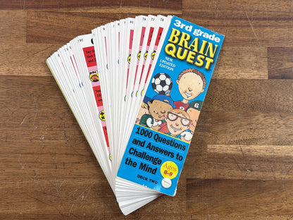 Brain Quest 3rd Grade Deck Two Flashcards, Ages 8-9