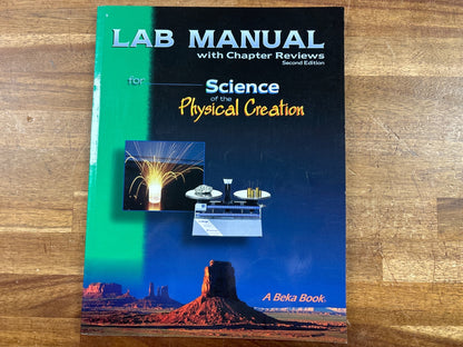 Abeka Lab Manual Science of Physical Creation 2nd Ed — front cover