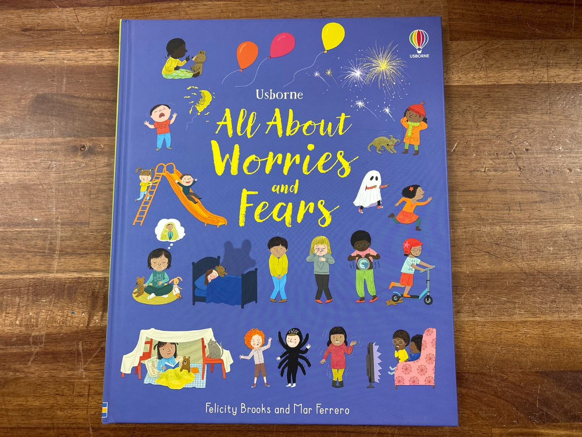 Usborne All About Worries and Fears Children's Book — front cover