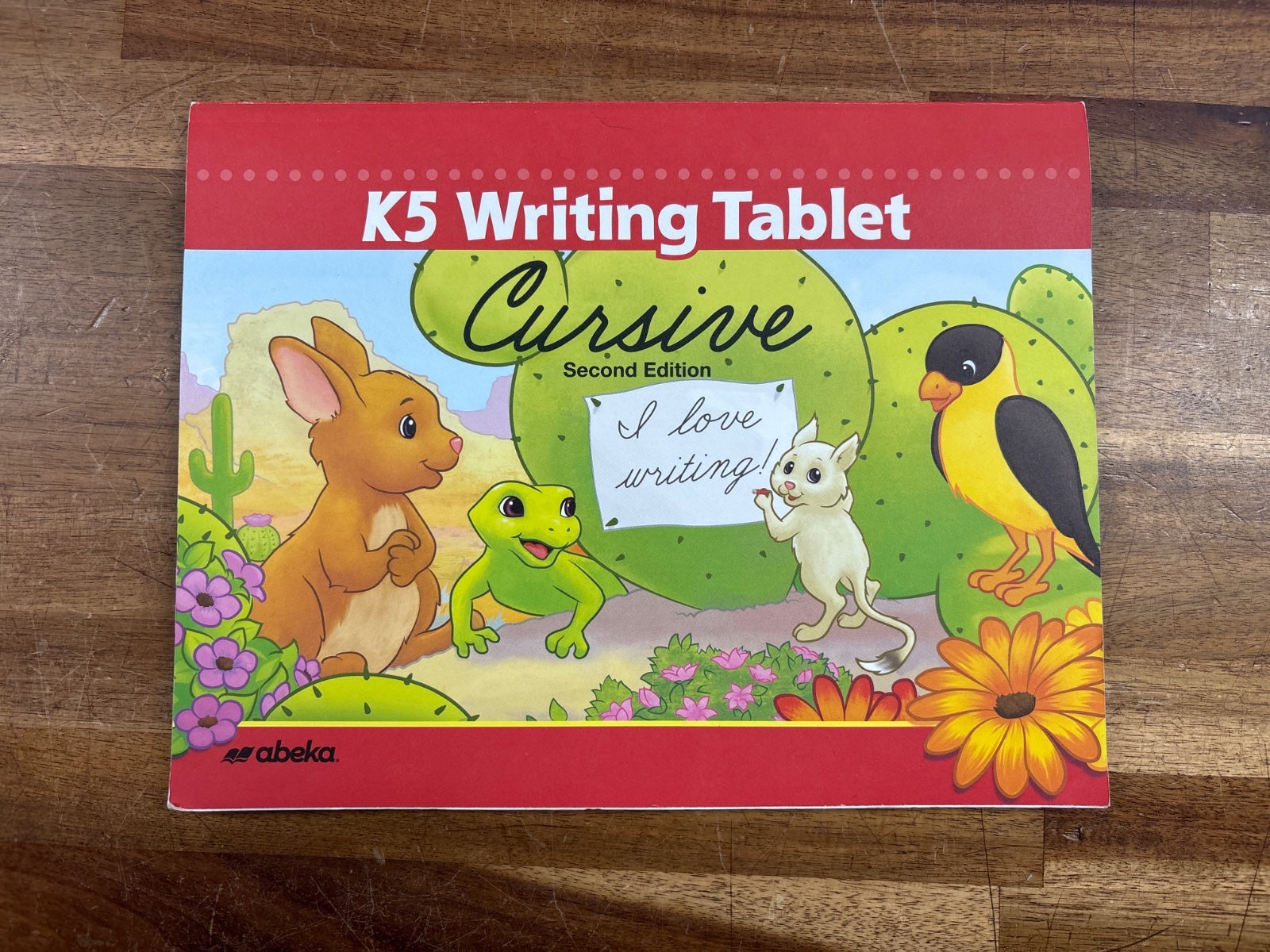 Abeka K5 Writing Tablet Cursive Second Edition — front cover