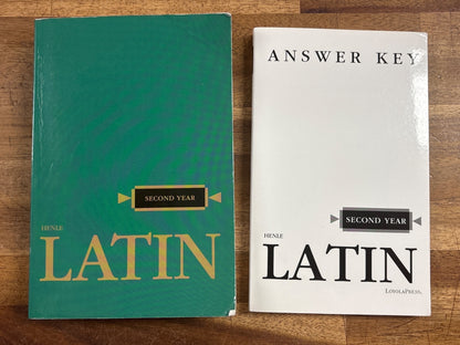 Henle Latin Second Year Student Text & Answer Key Set