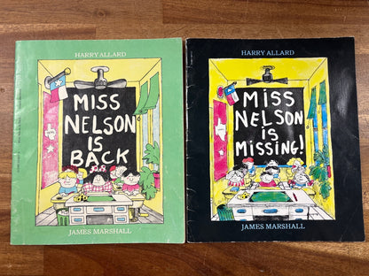 Miss Nelson Is Back & Missing by Harry Allard Book Set — front cover