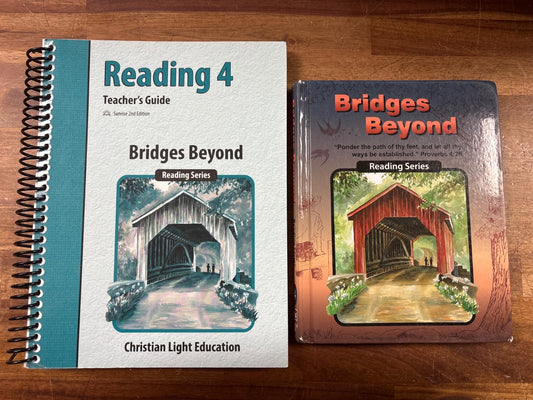 Christian Light Reading 4 Bridges Beyond Teacher Guide & Text — front cover