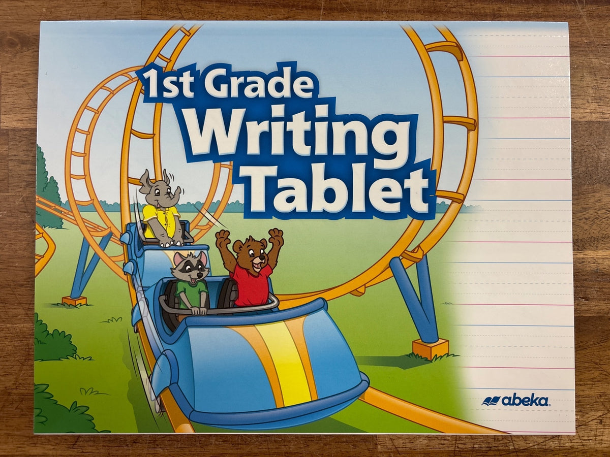 Abeka 1st Grade Writing Tablet Handwriting Paper — front cover