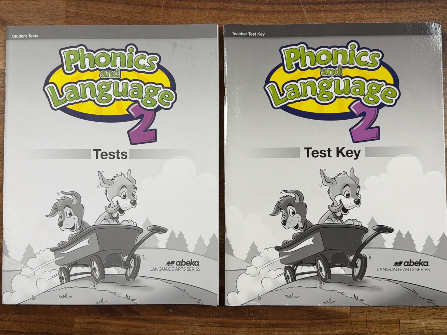 Abeka Phonics and Language 2 Tests & Teacher Test Key Set