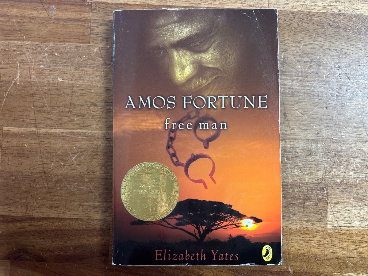 Amos Fortune Free Man by Elizabeth Yates Newbery Medal — front cover