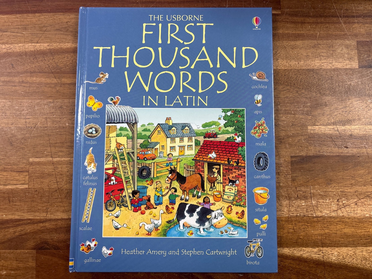 Usborne First Thousand Words in Latin by Amery & Cartwright — front cover