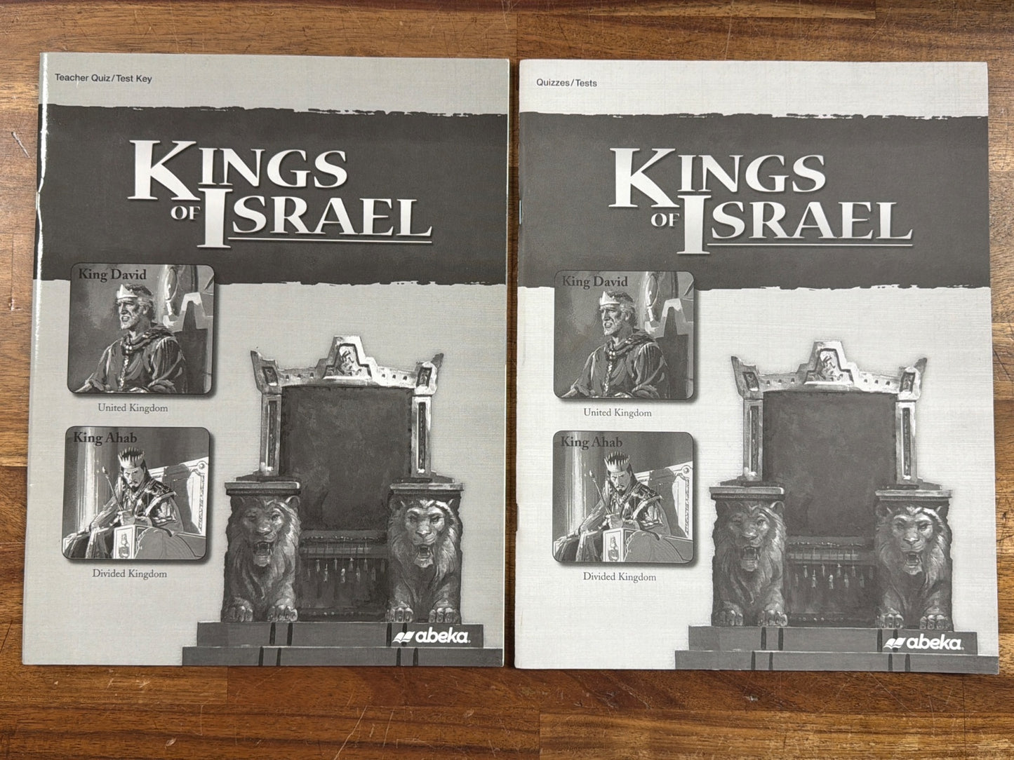 Abeka Kings of Israel Quizzes/Tests & Teacher Key Set