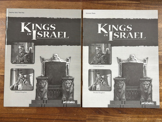 Abeka Kings of Israel Quizzes/Tests & Teacher Key Set