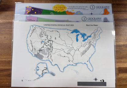 Classical Conversations Cycle 3 Geography US Maps Set