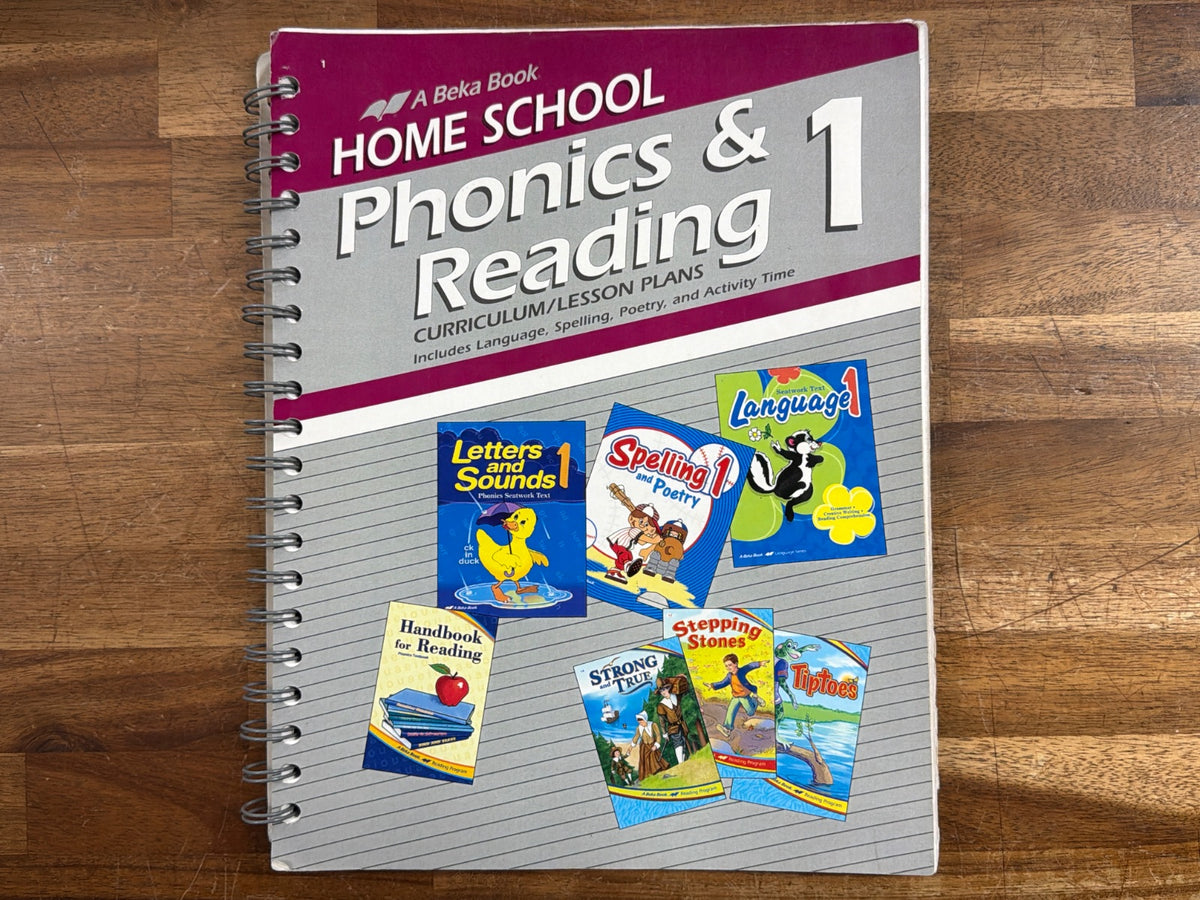 Abeka Home School Phonics & Reading 1 Curriculum Lesson Plans — front cover