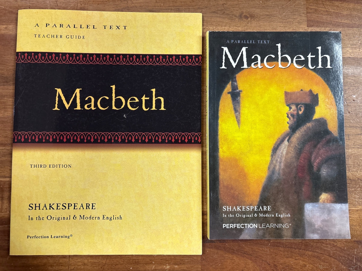 Perfection Learning Macbeth Parallel Text & Teacher Guide Set — front cover