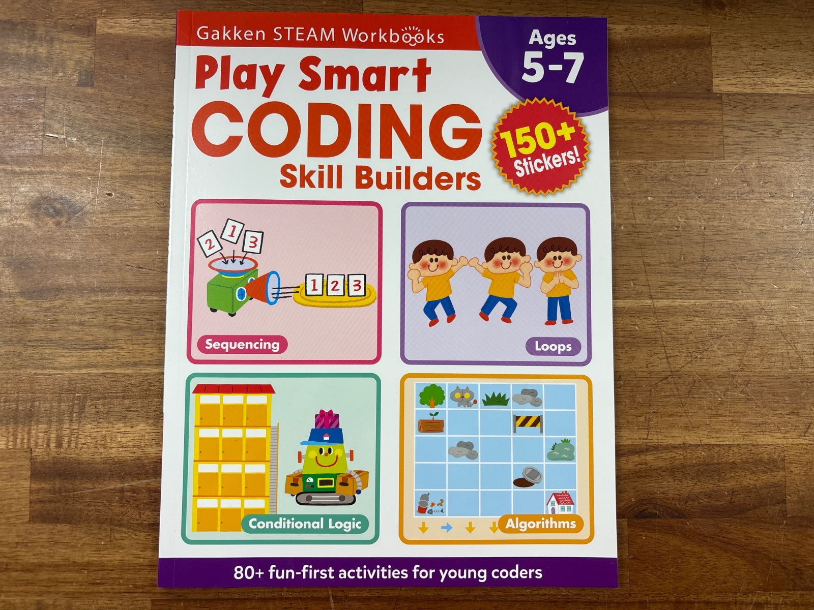 Gakken Steam Workbooks Play Smart Coding Skill Builders Ages 5-7 — front cover
