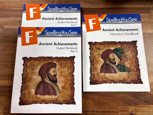 Spelling You See Level F Ancient Achievements Set — front cover