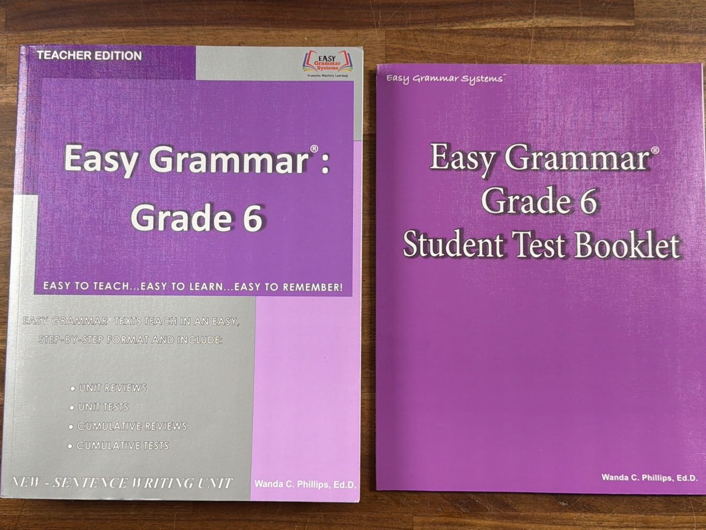 Easy Grammar Grade 6 Teacher Edition & Student Test Booklet