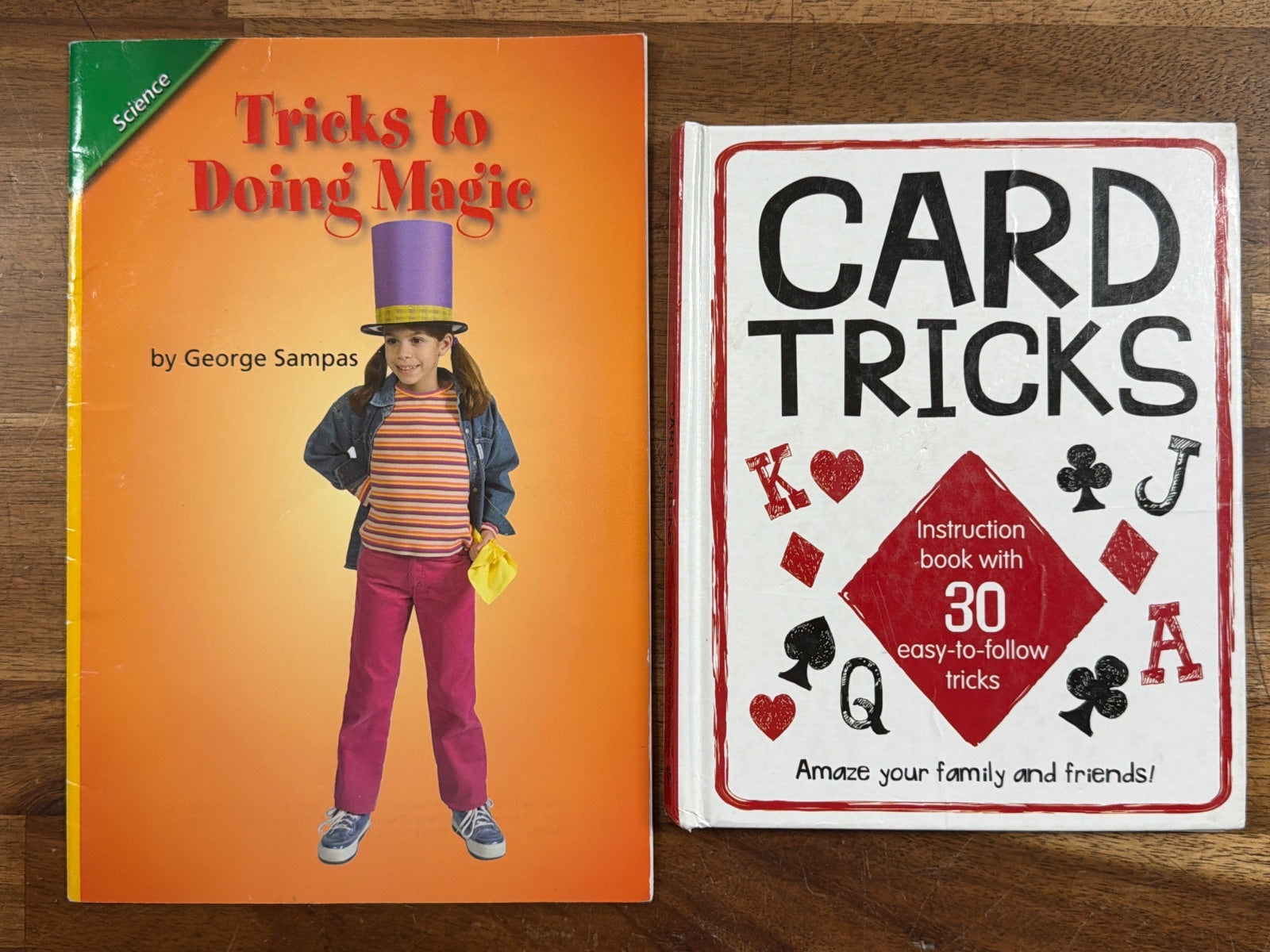 Tricks to Doing Magic & Card Tricks Instruction Books Bundle