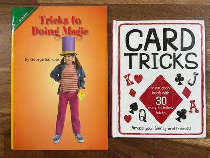 Tricks to Doing Magic & Card Tricks Instruction Books Bundle