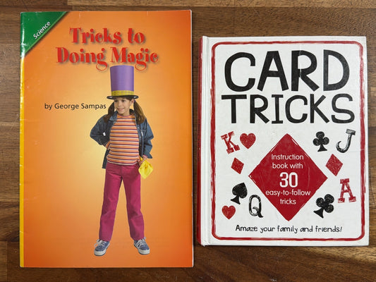 Tricks to Doing Magic & Card Tricks Instruction Books Bundle