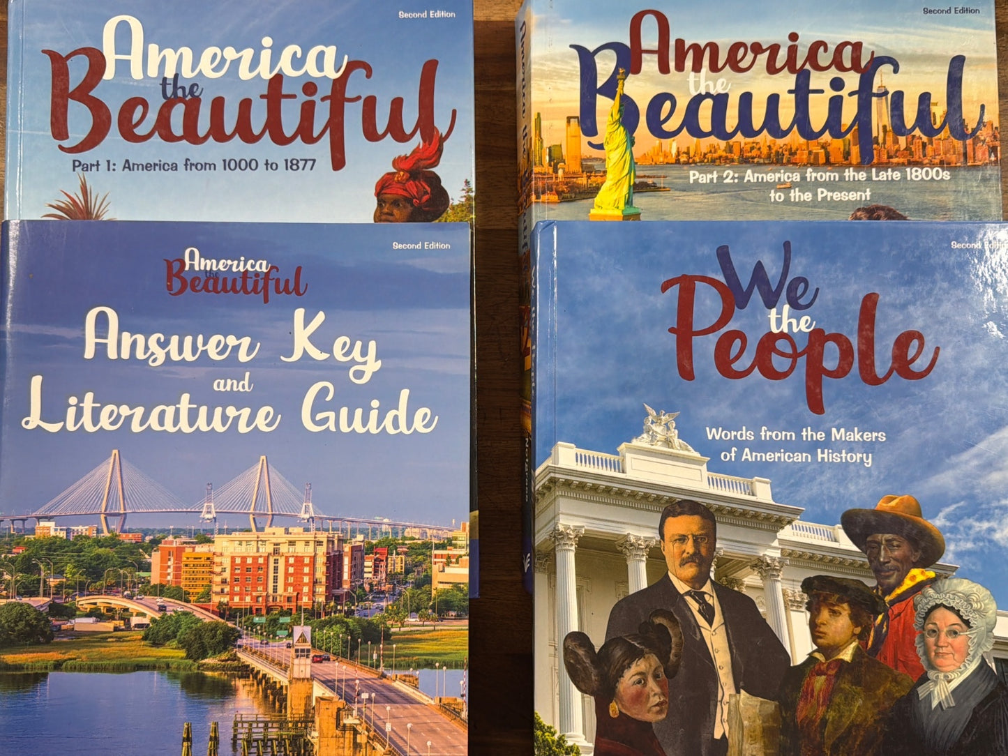 Notgrass America the Beautiful Set Parts 1&2 + Guides 2nd Ed