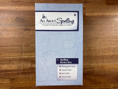 All About Spelling Review Box - Phonogram, Sound, Key & Word Card