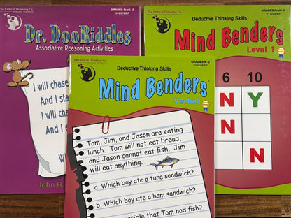 Critical Thinking Co. Mind Benders & Dr. DooRiddles Bundle