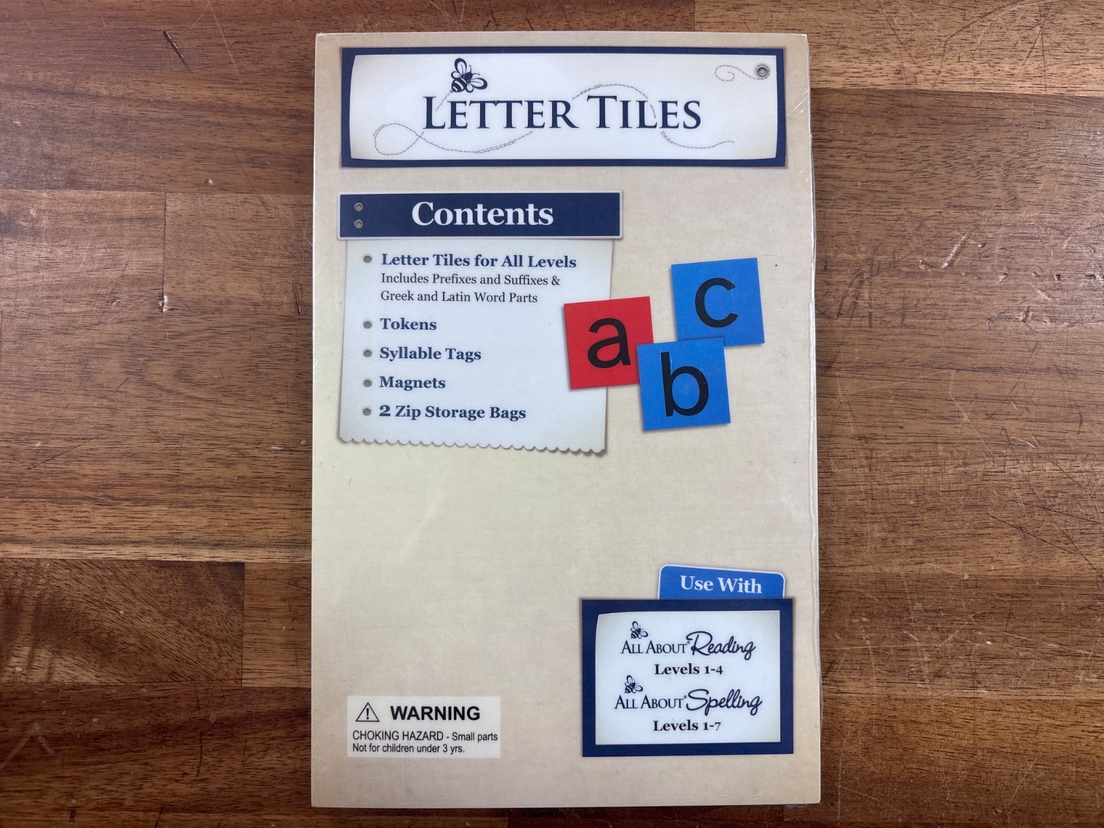 All About Learning Press Letter Tiles for Reading & Spelling — front cover