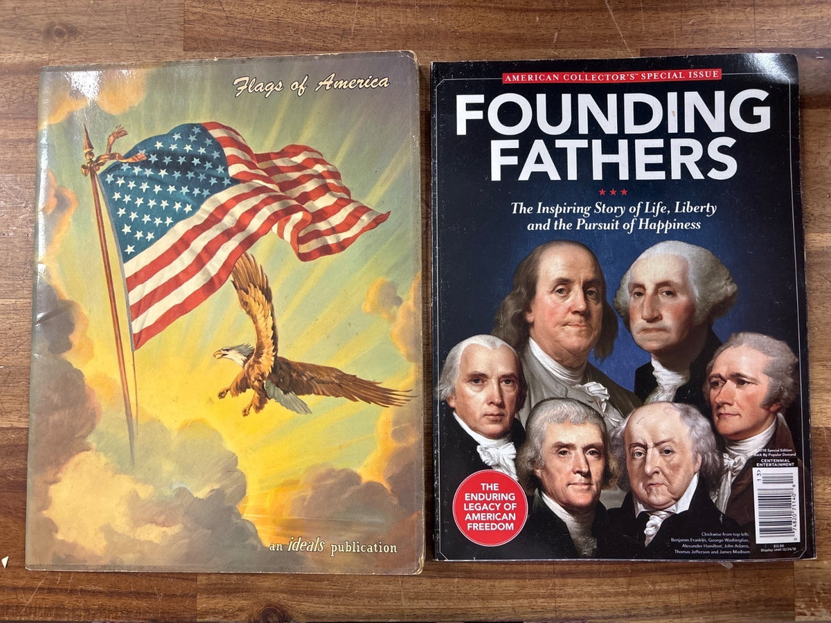 Flags of America & Founding Fathers Book Bundle — front cover