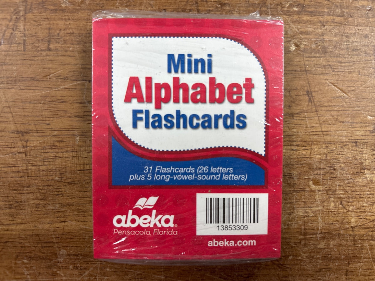 Abeka Mini Alphabet Flashcards - 31 Cards Set — front cover