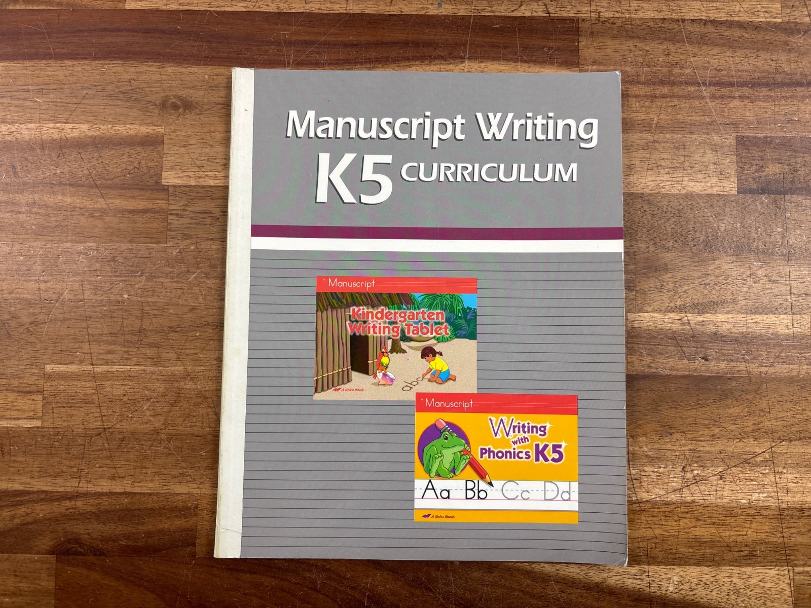 Abeka Manuscript Writing K5 Curriculum Teacher Guide — front cover