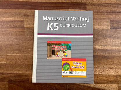 Abeka Manuscript Writing K5 Curriculum Teacher Guide — front cover