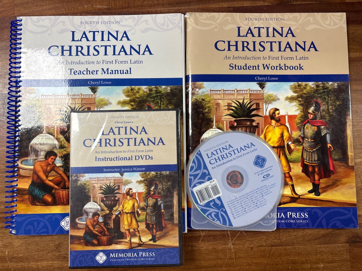 Latina Christiana 4th Ed Teacher, Workbook, DVD Set