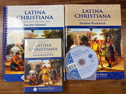 Latina Christiana 4th Ed Teacher, Workbook, DVD Set
