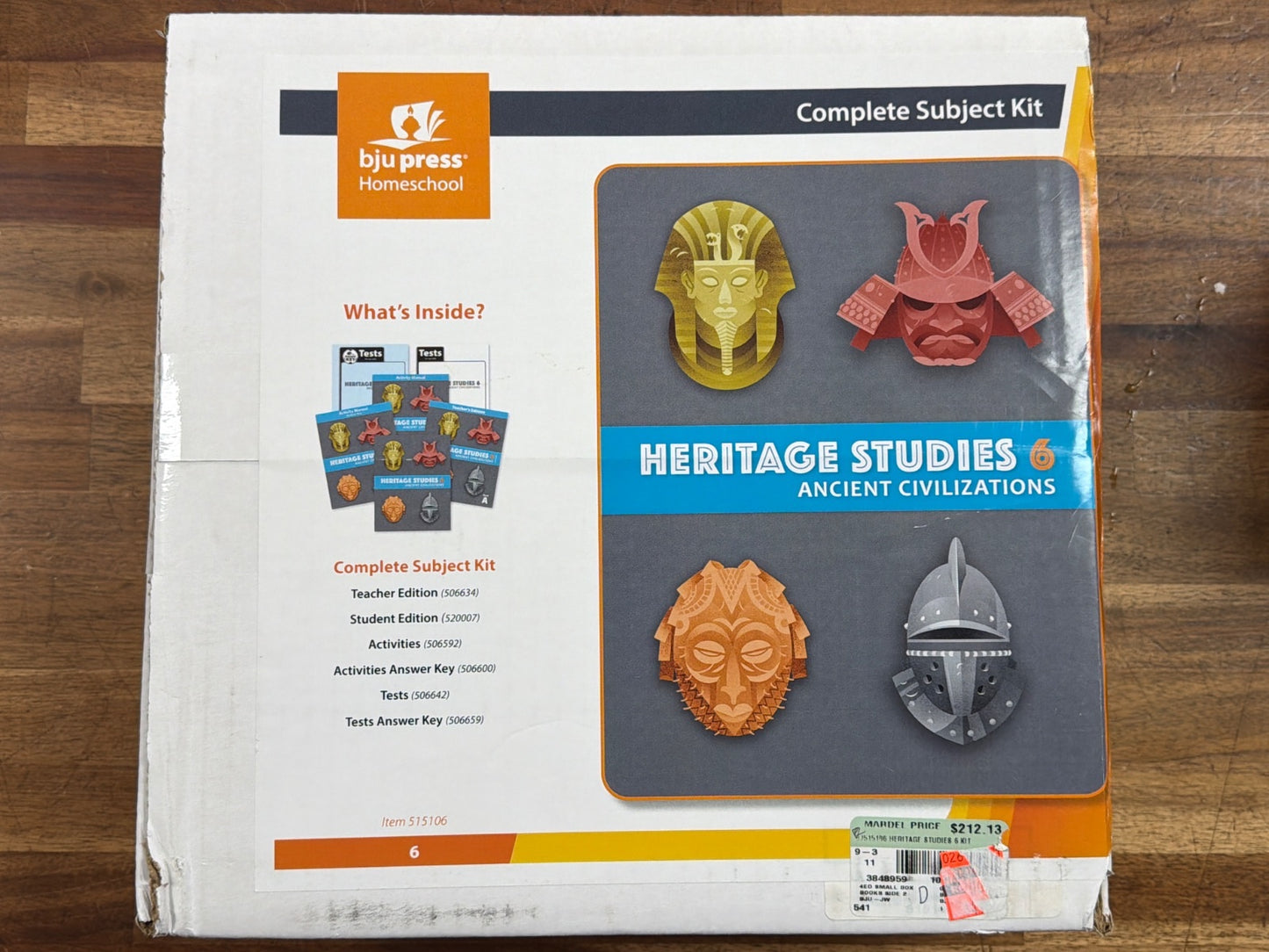 BJU Press Heritage Studies 6 Complete Subject Kit