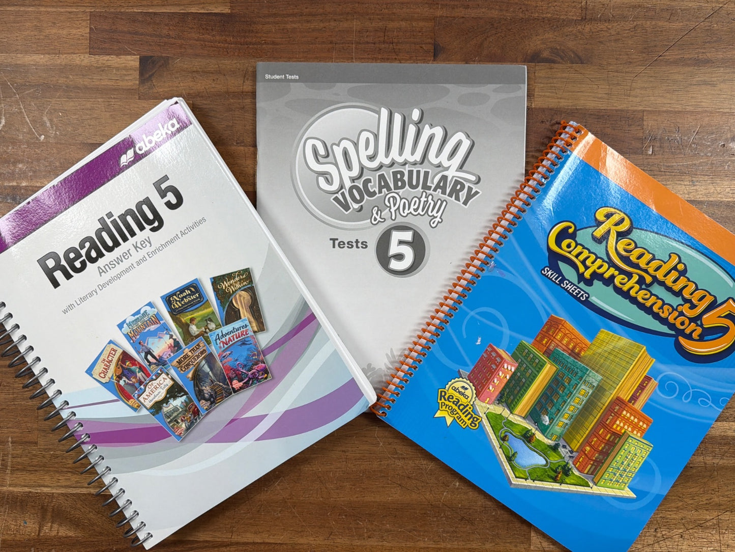 Abeka Reading 5 Answer Key, Comprehension & Spelling Tests Set