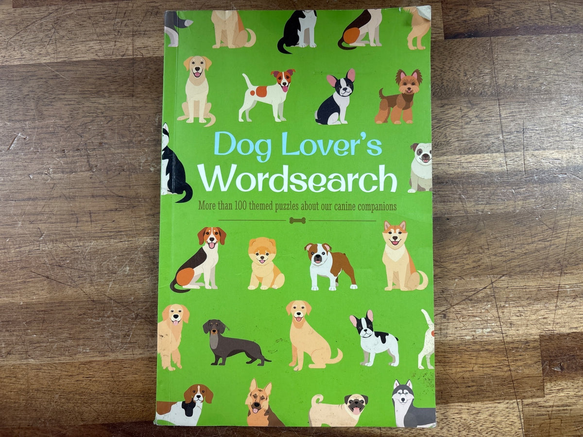 Dog Lover's Wordsearch Puzzle Book - 100+ Puzzles — front cover