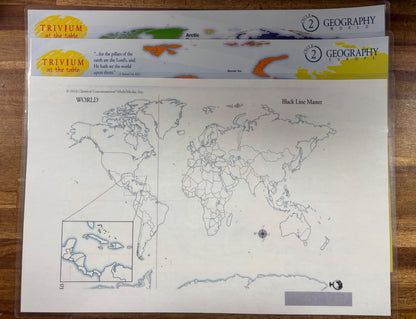 Classical Conversations Cycle 2 Geography Trivium Maps Set