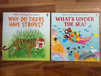 Usborne Starting Point Science: Tigers & Under the Sea Set